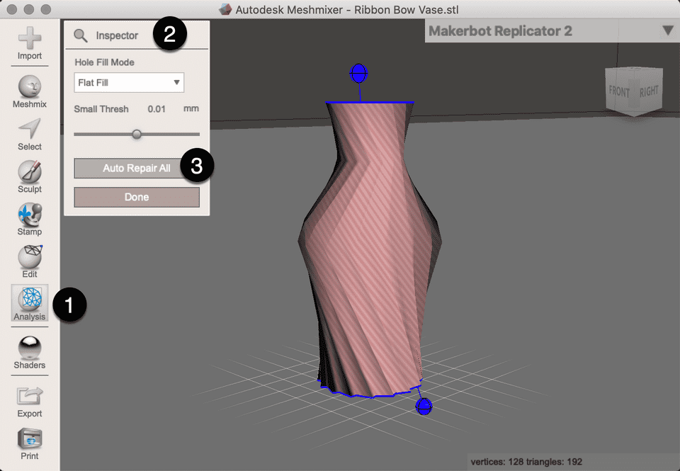 Meshmixer Auto Repair All
