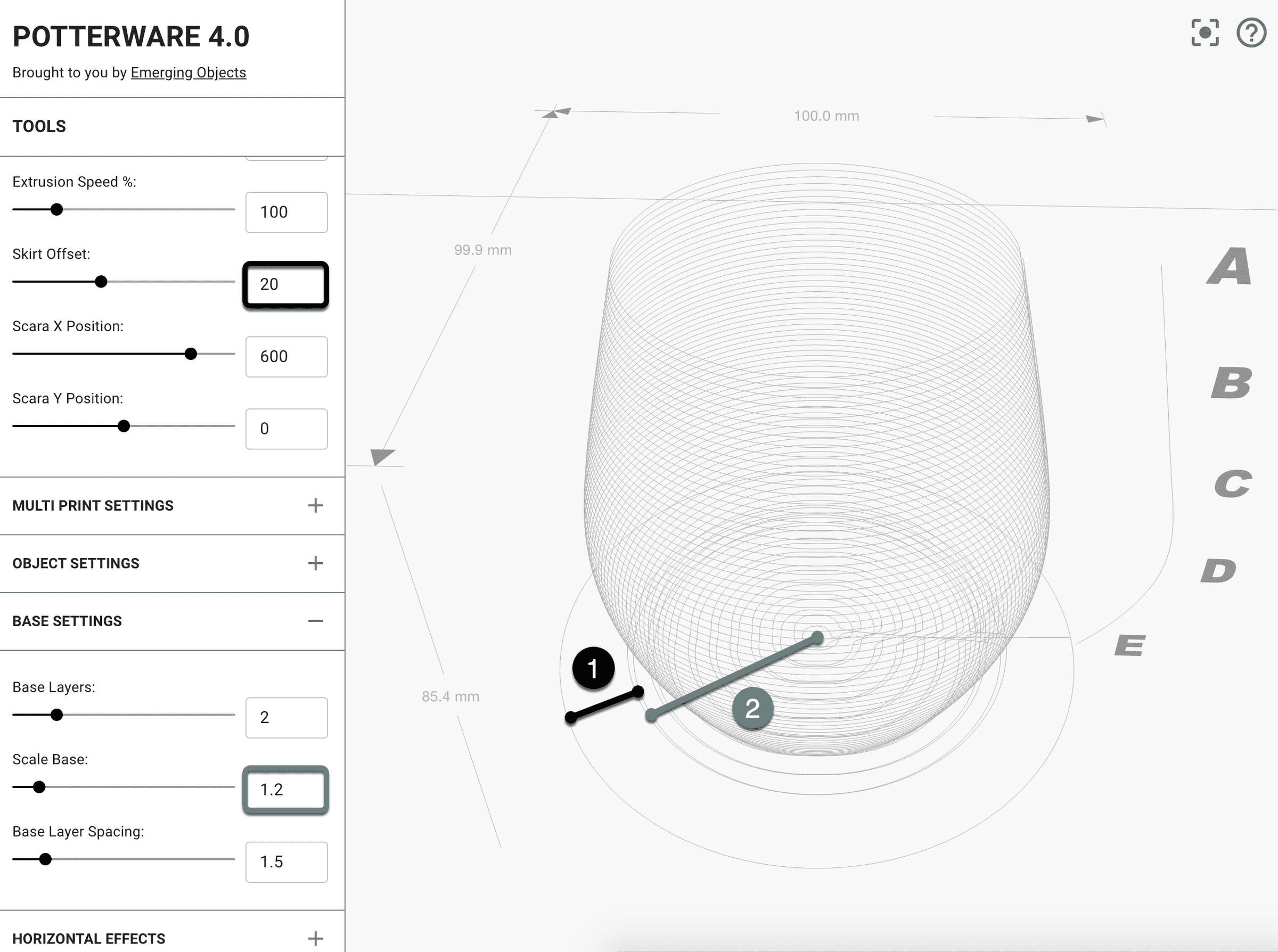 Base Settings | POTTERWARE Documentation