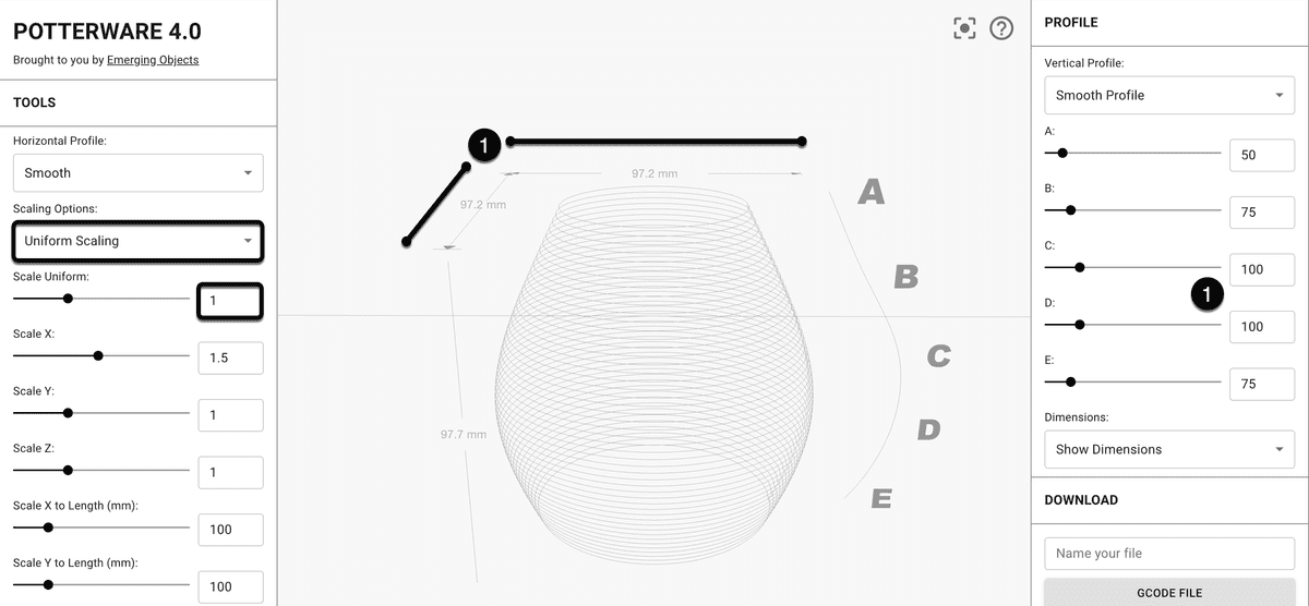 Uniform scaling